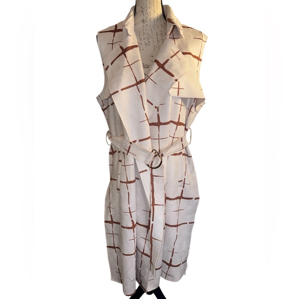 Bellivera faux suede sleeveless Jacket